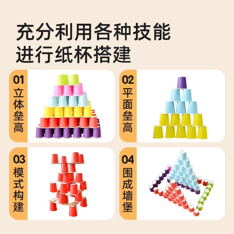 布好玩教具 纸杯金字塔产品资料图 3