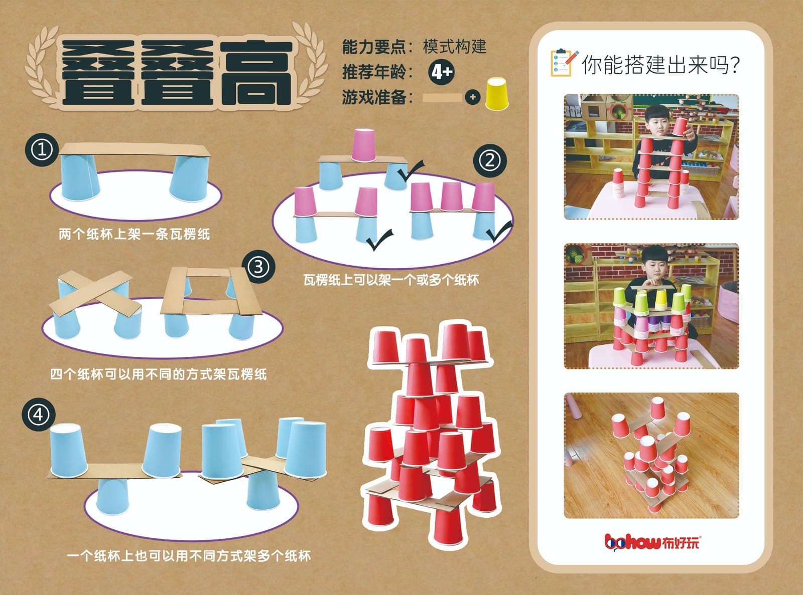 布好玩教具 纸杯金字塔产品资料图 7